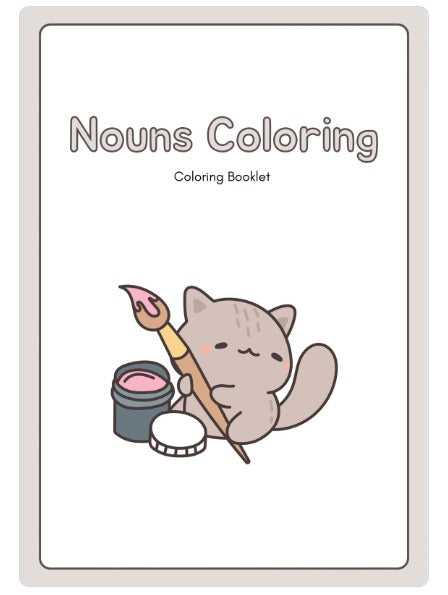 Nouns Colouring Book